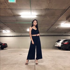 Two Piece Chiffon Jumpsuit